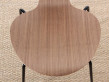 Set of 4 Munkegaard chairs in walnut by Arne Jacobsen, new releases. 