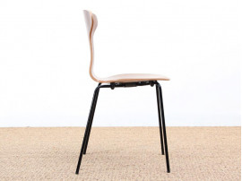 Set of 4 Munkegaard chairs in walnut by Arne Jacobsen, new releases. 