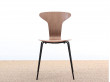 Set of 4 Munkegaard chairs in walnut by Arne Jacobsen, new releases. 