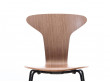 Set of 4 Munkegaard chairs in walnut by Arne Jacobsen, new releases. 