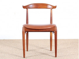 Danish mid-century modern cow horn chair by Knud Faerch