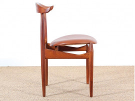 Danish mid-century modern cow horn chair by Knud Faerch