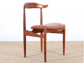 Danish mid-century modern cow horn chair by Knud Faerch