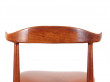 Danish mid-century modern cow horn chair by Knud Faerch