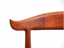 Danish mid-century modern cow horn chair by Knud Faerch
