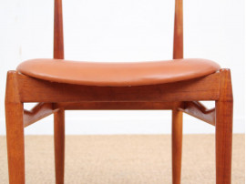 Danish mid-century modern cow horn chair by Knud Faerch