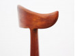 Danish mid-century modern cow horn chair by Knud Faerch