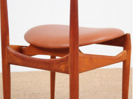 Danish mid-century modern cow horn chair by Knud Faerch