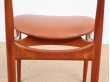 Danish mid-century modern cow horn chair by Knud Faerch