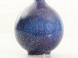 Vase en céramique   scandinave émaillée bleue
