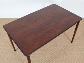 Danish mid-century modern rosewood dining table by Ernst Kuhn for Normina