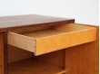 Danish mid modern raised cabinet in nutwood and lemon tree