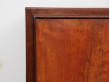 Danish mid modern raised cabinet in nutwood and lemon tree