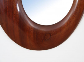 Danish modern miror in mahogany