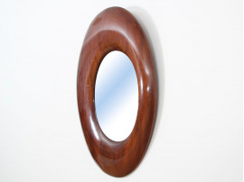 Miroir scandinave en acajou