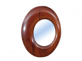 Miroir scandinave en acajou