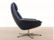 Danish mid-century modern swivel  lounge chair