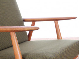 Danish mid-century modern pair of "Cigar chairs" GE-240