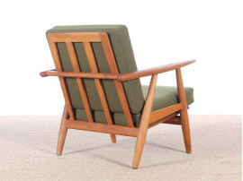 Danish mid-century modern pair of "Cigar chairs" GE-240