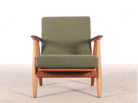 Danish mid-century modern pair of "Cigar chairs" GE-240