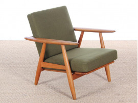 Danish mid-century modern pair of "Cigar chairs" GE-240