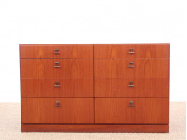 Danish mid-century modern teck chest of drawers