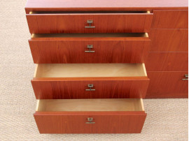 Danish mid-century modern teck chest of drawers