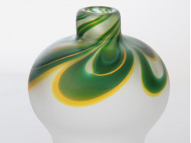 Vase scandinave en verre soufflé