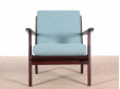 Danish mid-century modern easy chair model 88 by Hans Wegner.