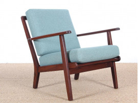 Danish mid-century modern easy chair model 88 by Hans Wegner.