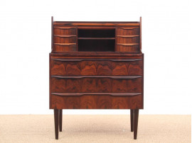 Danish mid-century modern secretary in Rio rosewood.