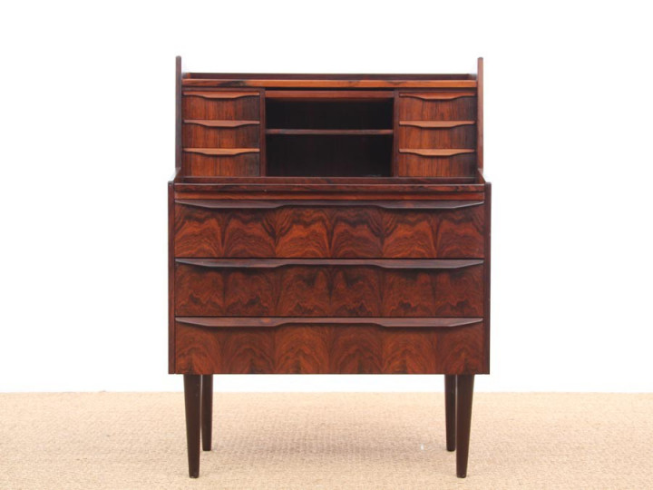 Danish mid-century modern secretary in Rio rosewood.