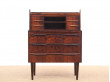 Danish mid-century modern secretary in Rio rosewood.