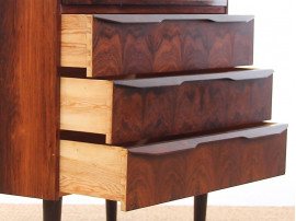 Danish mid-century modern secretary in Rio rosewood.