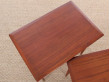 Danish mid-century modern nesting tables in teak