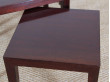 Danish mid-century modern nesting tables in mahogany and ceramic by Severin Hansen