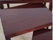 Danish mid-century modern nesting tables in mahogany and ceramic by Severin Hansen