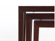 Danish mid-century modern nesting tables in mahogany and ceramic by Severin Hansen