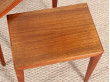 Danish mid-century modern nesting tables in teak by Severin Hansen