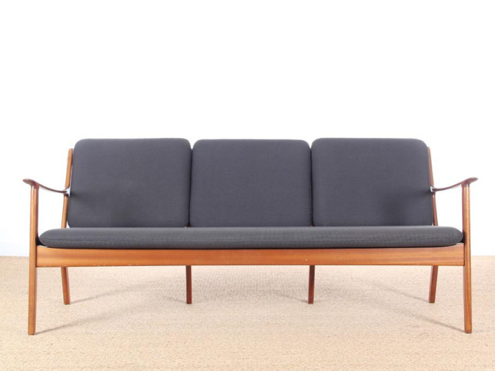 Danish mid-century modern sofa 3 seats  by Ole Wanscher