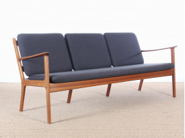 Danish mid-century modern sofa 3 seats  by Ole Wanscher