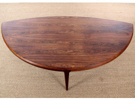 Danish mid-century modern coffe table in Rio rosewood by Johannes Andersen