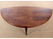 Danish mid-century modern coffe table in Rio rosewood by Johannes Andersen