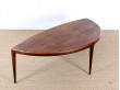 Table basse scandinave en palissandre de Rio