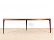 Danish mid-century modern coffe table in Rio rosewood by Johannes Andersen