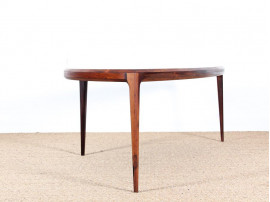 Danish mid-century modern coffe table in Rio rosewood by Johannes Andersen