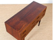 Danish mid-century modern chest of drawers in Rio rosewood by Poul Hundevad