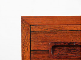 Danish mid-century modern chest of drawers in Rio rosewood by Poul Hundevad