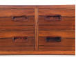 Danish mid-century modern chest of drawers in Rio rosewood by Poul Hundevad