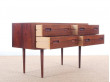 Danish mid-century modern chest of drawers in Rio rosewood by Poul Hundevad